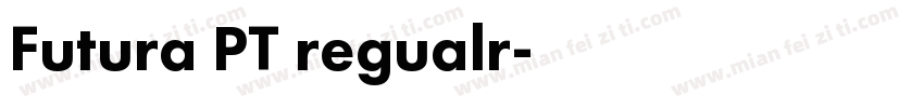 Futura PT regualr字体转换